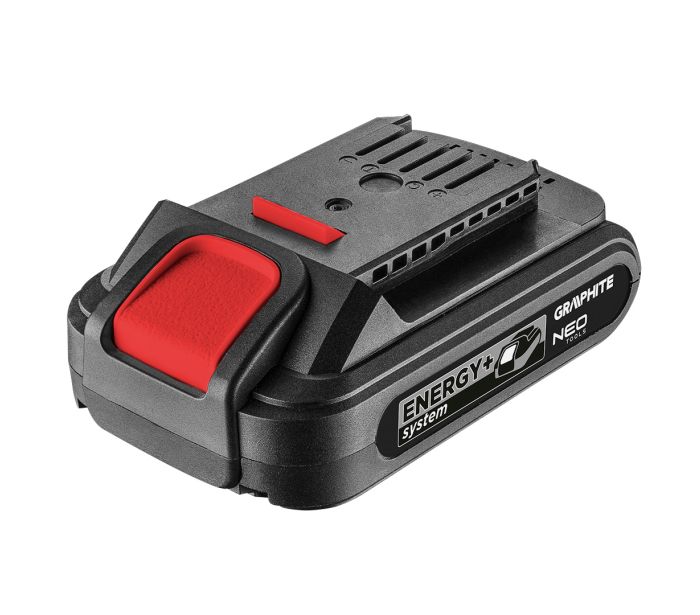 Акумуляторна батарея Energy+ 18 В, Li-Ion, 2,0 Ач. GRAPHITE (58G001)